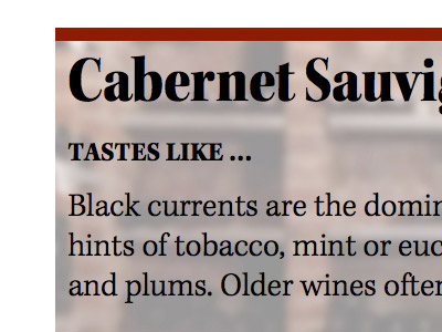 Cabernet Sauvignon