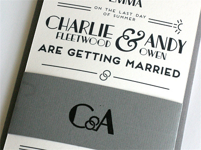 Wedding Invite frontage typography wedding window treatment jnl