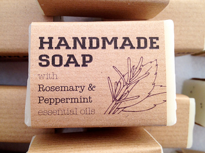 Soap Labels american typewriter goldbarre herbs packaging soap typography