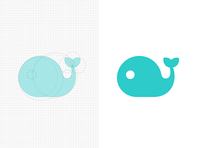 Whale app design logo product whale