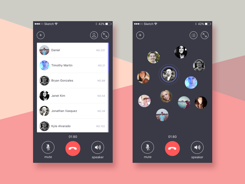 Voice Conferencing by Devil on Dribbble