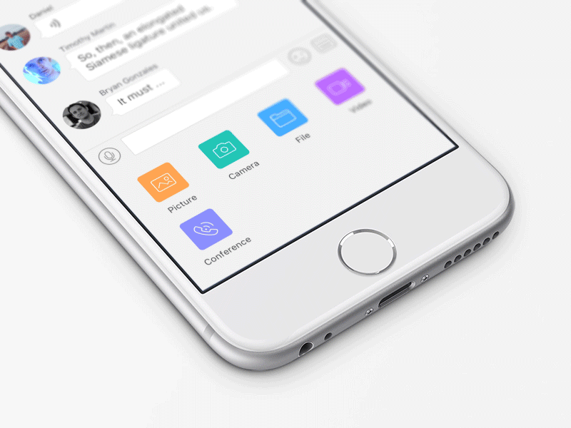 Voice Conferencing animation ae animation conferencing design gif ios sketch ui ux voice