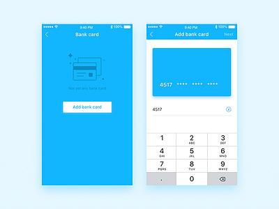 Bank Card-Wallet app bank card dashboard flat ios iphone sketch ui wallet