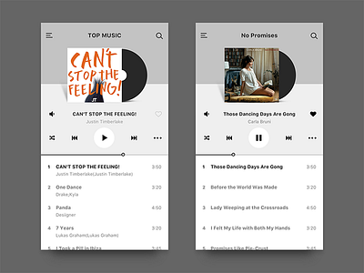 Music Play dailyui flat ios music play player sketch ui