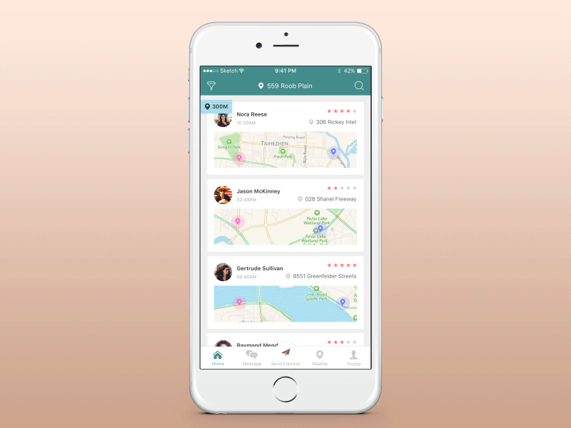 More Details design flat ios maps sketch ui ux