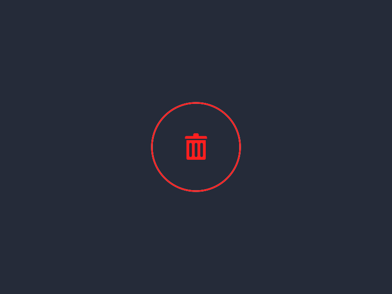 Delete Animation ae animation delete design flat ux