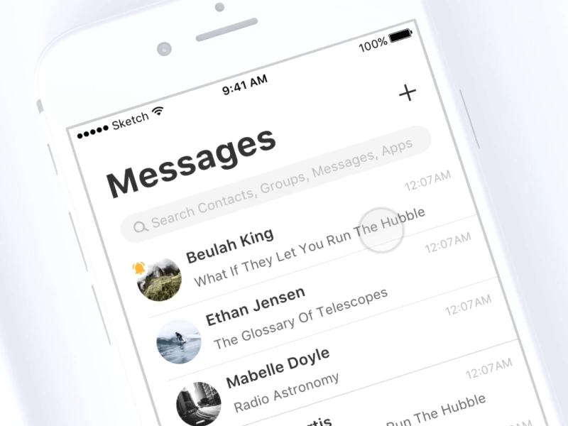 Messages - Add add animation gif ios messages principle ui ux