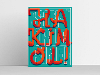 Calm Down - Conceptual typography Poster