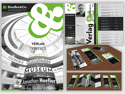 Brochure Design of Verlag Typeface for Guggenheim Museum graphic design typography