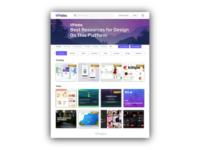 Uplabs Re design homepage