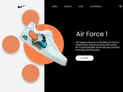 Nike Product Prototype page.