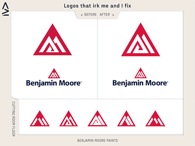 Benjamin Moore logo re-work brandidentity branding logo logofix