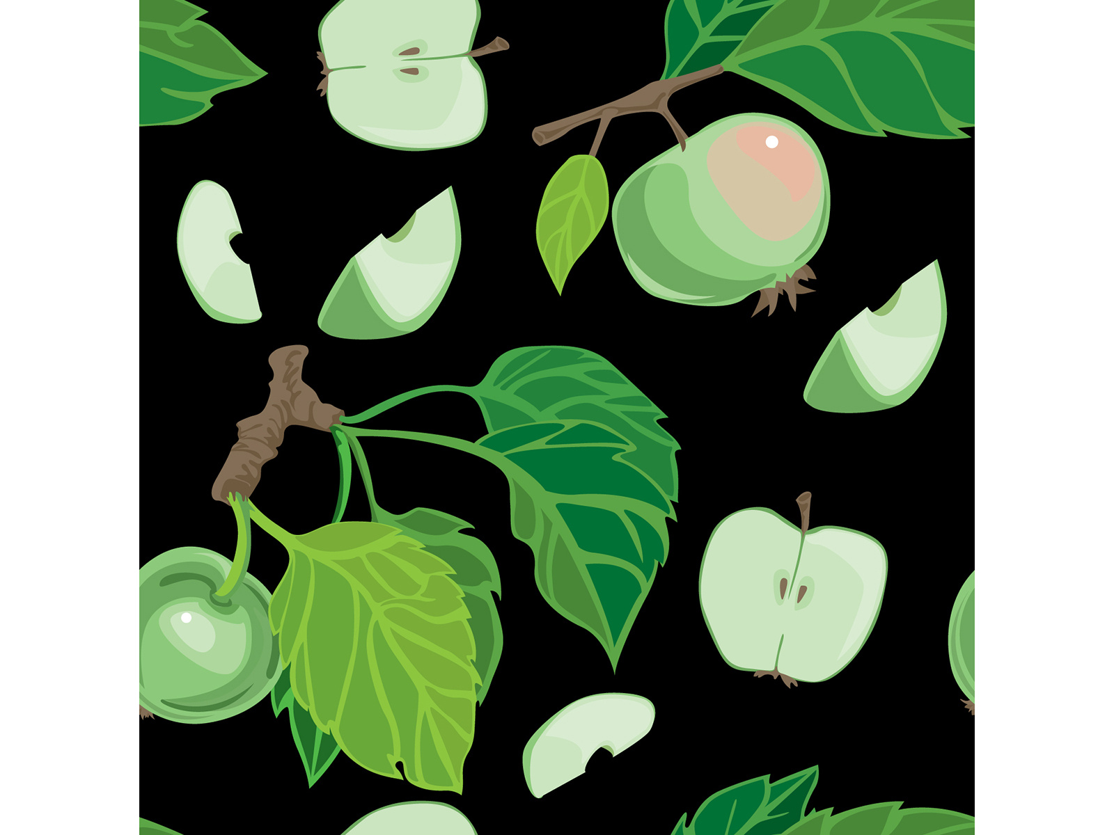 apple seamless background by Koliadina Oleksandra on Dribbble