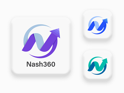 Logo - Nash360 dribbble graphic design letter logo n vector