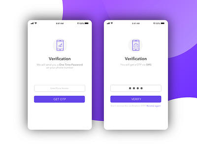 OTP & verification Screen!