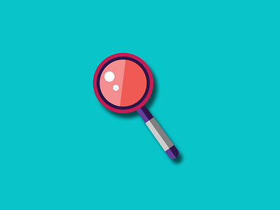 Magnifying Glass - illustration by Anjali on Dribbble