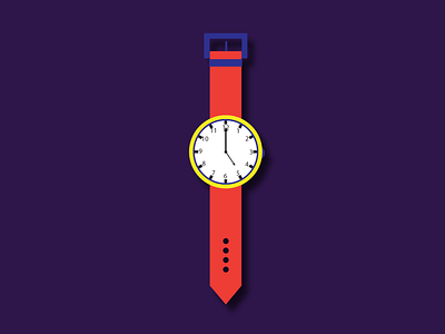 Wrist watch - illustration! illustrator love orange vector vectorlove voilet wallpaper watch watches water wrist yellow