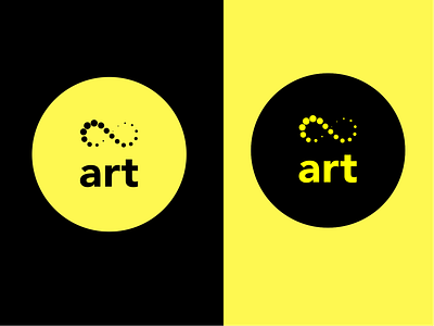 Infinity Art logo! art black illustrator infinity infinity logo yellow