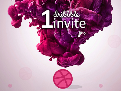 1 Dribbble Invite dribbble invite invite design