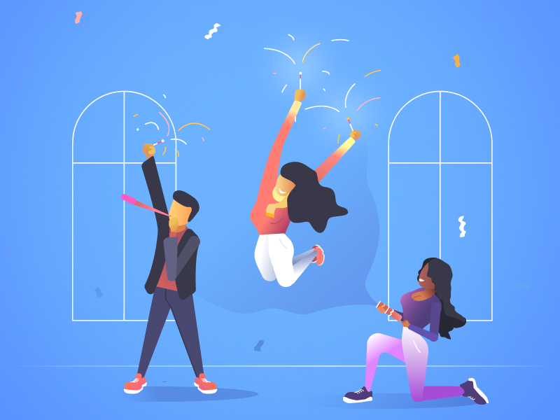 Surprise Illustration branding vector promo surprise demonstration demo consultation consulting retail site company portfolio studio interface illustration design
