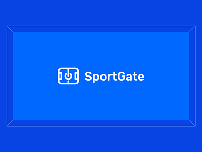 Logofolio — SportGate blue brand branding design gate icon identity illustration logo logotype mojo promo sport vector