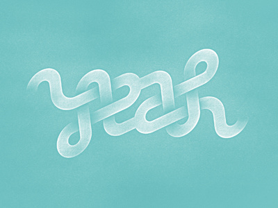 YEAH ambigram ambigram blue letters logo typography yeah