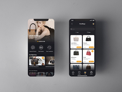 Luxury marketplace app app design ui ux website