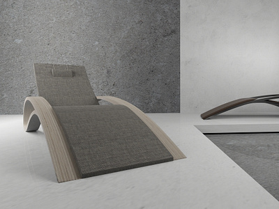 Organic ChaiseLounge - Furniture Design design furniture furniture design industrial organic wood