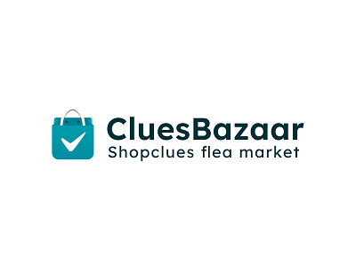 CluesBazaar logo (Shopclues flea market) business clean logo ui