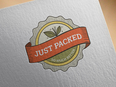 Justpacked concept dry fruits fresh logo logo concept nature