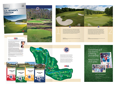 USGA Woman's Amateur Championship - 2018 brochure credentials design editorial golf club layout print program usga