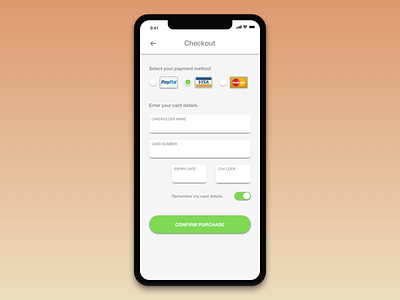 Daily UI 002 (Credit Card Checkout) creative dailyui dailyui 002 design dribbble graphicdesign ui uidesign ux visualdesign