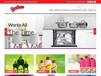 Detergents Website UI ui ux webdesign wordpress