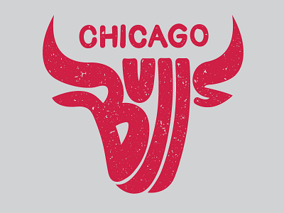 Bulls basketball bulls chicago lettering logo nba typography