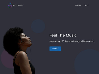 Soundwave Website Design design figma layout music web