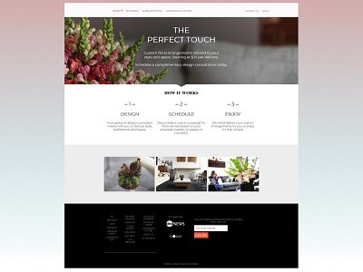 Flower Studio Website Design design flower layout page page design studio ui ux web website