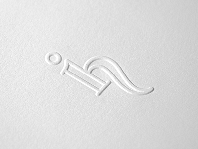 Monogram Detail emboss linvite monogram print