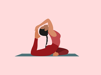 Yoga illustration branding design icon illustration minimal vector website
