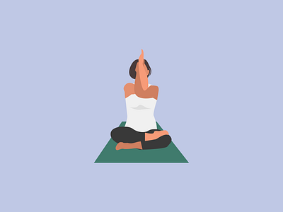 Another yoga illustration for a Website branding design icon illustration minimal ui vector website