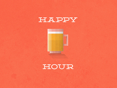 Happy Hour beer illustration illustrator photoshop