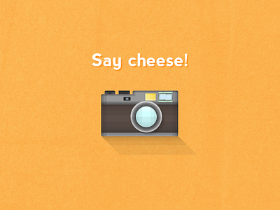 Say cheese illustration illustrator photography photoshop yellow
