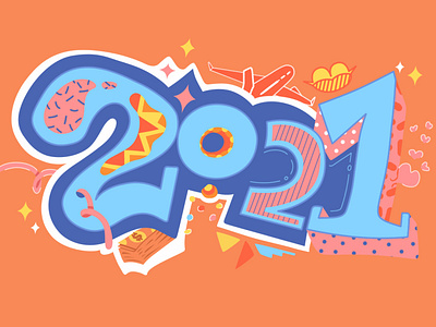 2021 Good Luck 4 everyone!!!! cool design illustration illustrator vector