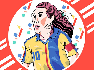 El Güero cool ecuadorian soccer illustration illustrator minimalist vector