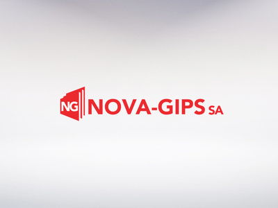 Logo Nova Gips design logo typography vector