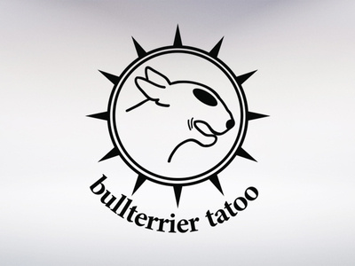 Logo Bullterrier Tatoo branding design logo typography vector