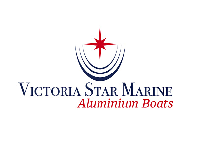 Logo Victoria Star Marine branding design logo typography vector