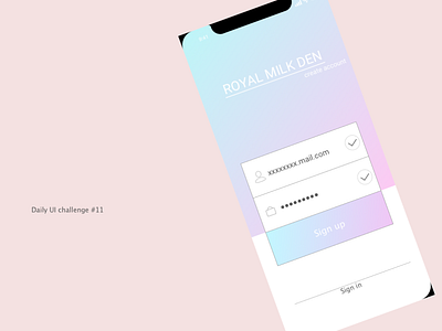 sign up dailyui signup ui