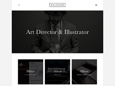 Portfolio | 2014 artdirection black blackandwhite clean dark minimal portfolio sleek typography website