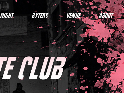 Rule 1: You don't talk about... club design pink splat