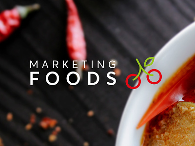 Marketing Foods brand identity brand strategy cherry logo